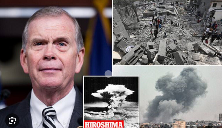 Representante republicano Tim Walberg, por solución final de Gaza, “estilo Hiroshima y Nagasaki“